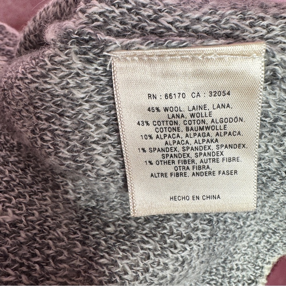 217. Anthropologie MOTH Gray Geometric Wool Alpaca Blend Maxi Skirt Small - Picture 5 of 5
